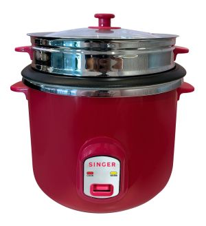 SINGER Rice Cooker 2.8L-SRCDB2800DELUX-PINK (Double Pot)