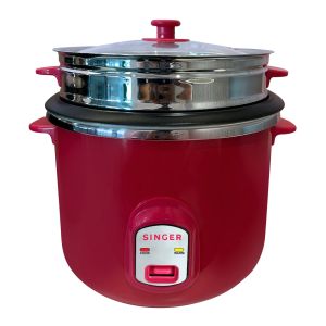 SINGER Rice Cooker 2.8L-SRCDB2800DELUX-PINK (Double Pot)